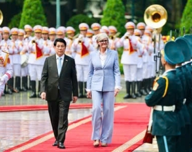 Chủ tịch nước Lương Cường chủ trì lễ đón cấp nhà nước Toàn quyền Úc Sam Mostyn