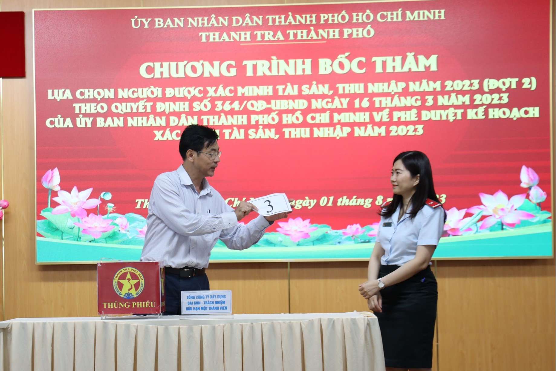TP.HCM bốc thăm chọn 168 cán bộ để xác minh tài sản, thu nhập