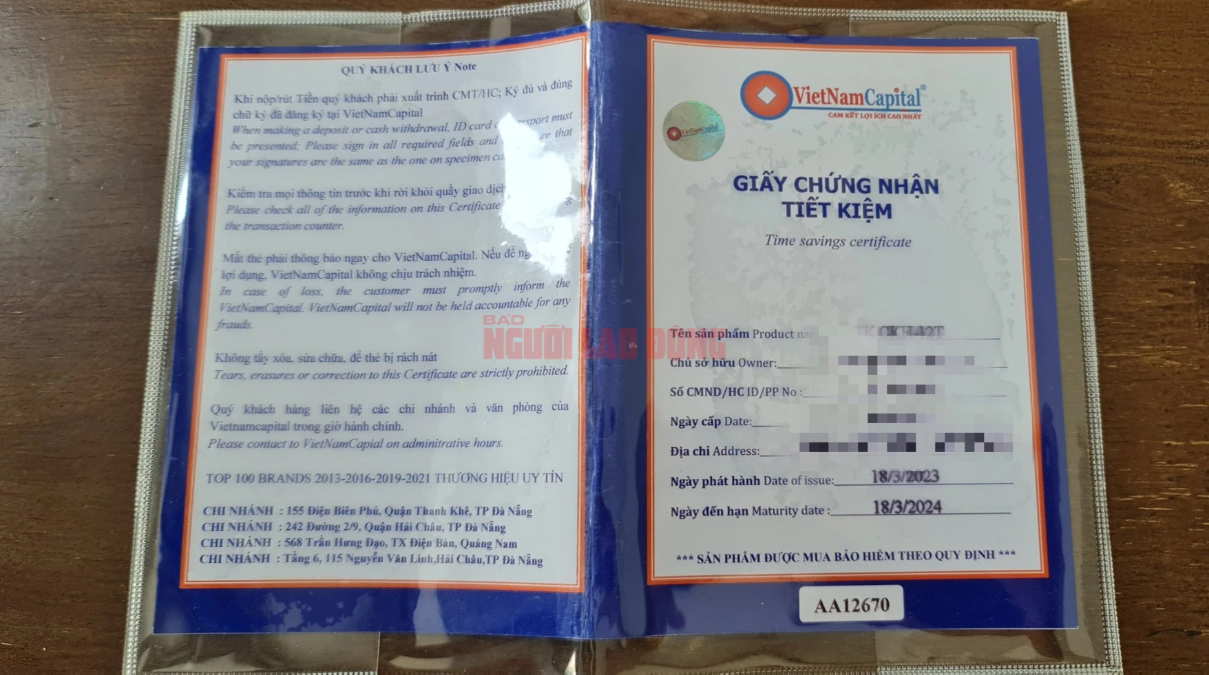 Nhiều người tố cáo hoạt động huy động vốn của Công ty VietNam Capital