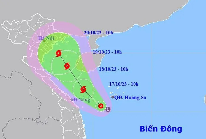 Vùng áp thấp mạnh lên thành áp thấp nhiệt đới, có thể mạnh thành bão